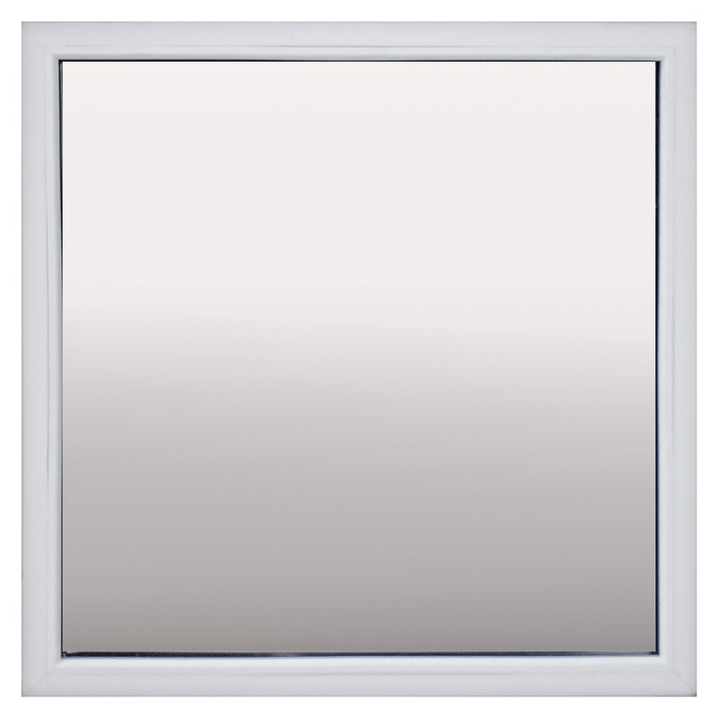 Fereastra termopan FENSTERWELT, PVC, 4 camere, 116 x 116 cm, deschidere fixa, alb