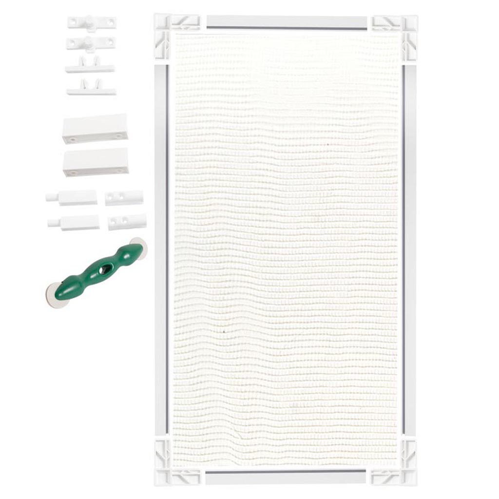 Garnitura plasa insecte Alleymet, 500 cm, alb