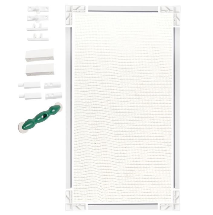Set accesorii plasa insecte Alleymet, poliester, 11 bucati, alb