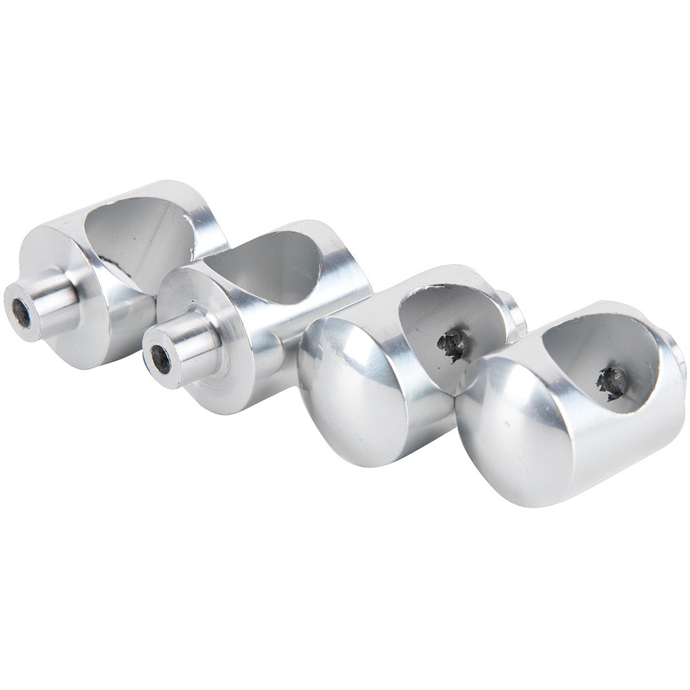 Set element pentru fixarea tijei D16 mm pe stalpul D40 mm, aluminiu