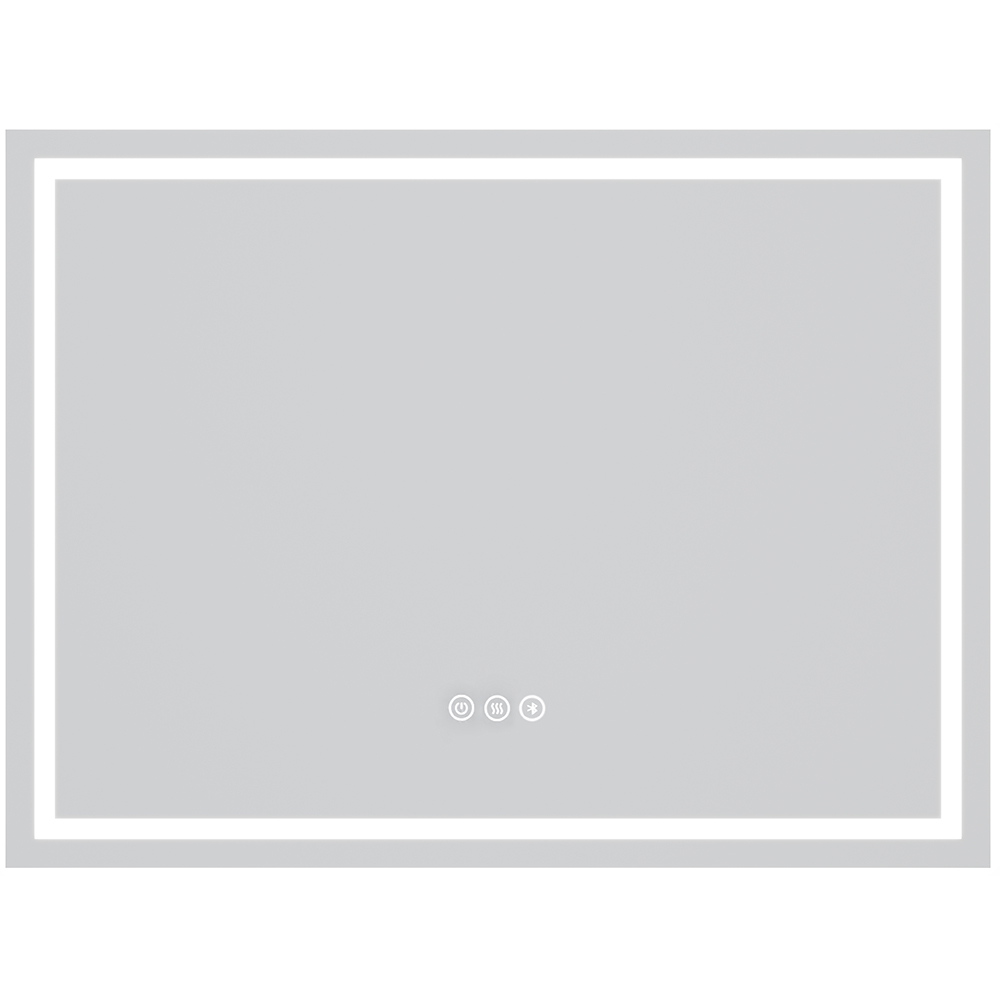 Oglinda baie SAVINIDUE Iconica, 80 x 60 cm, iluminare LED, Touch