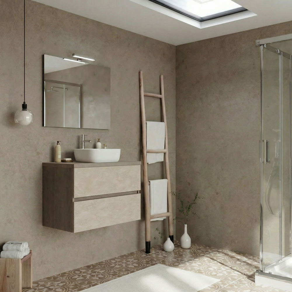 Blat lavoar SAVINIDUE Easy, 83 x 49 x 7 cm, noce americano