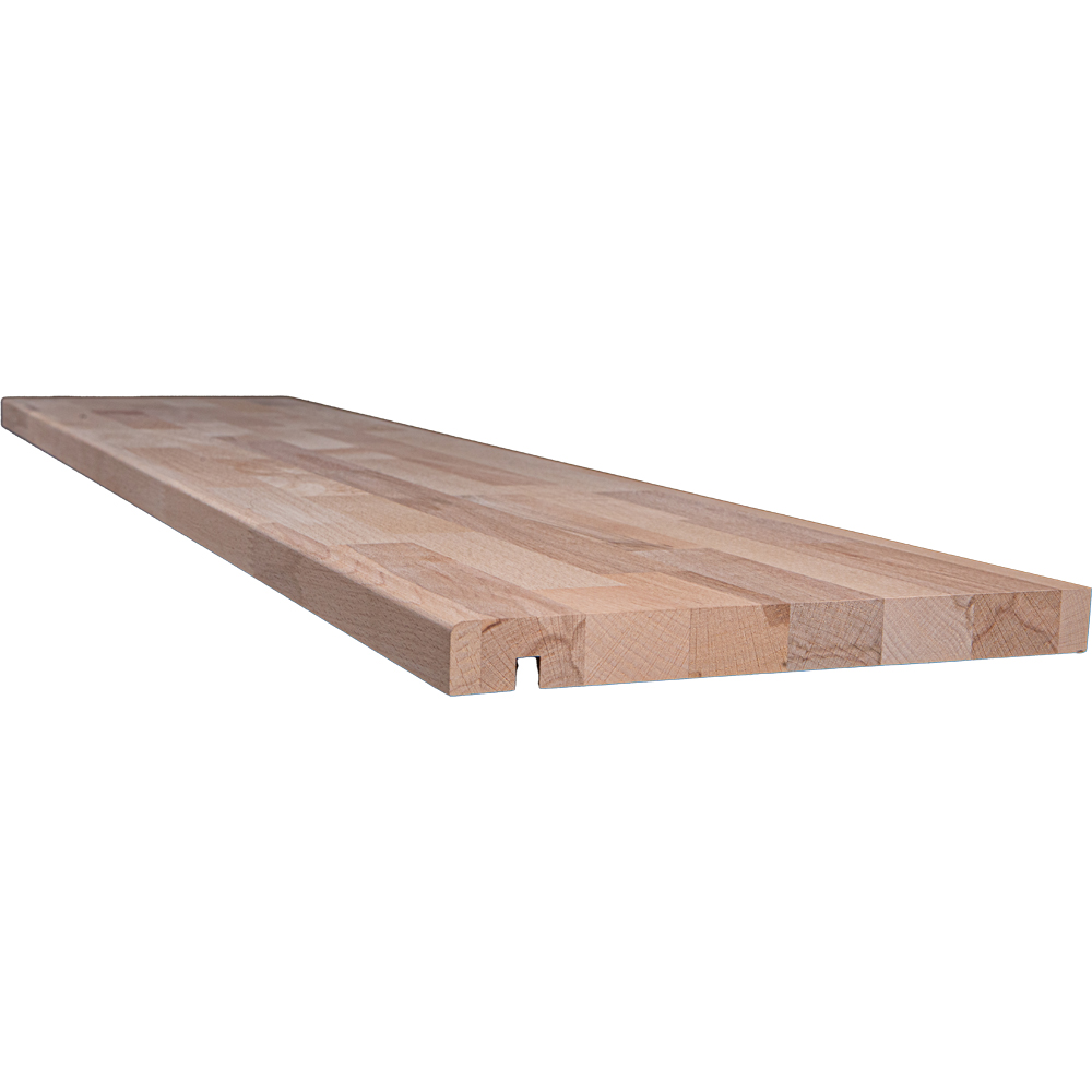 Treapta fag, cu canal contratreapta 1100 x 280 x 28 mm, natur