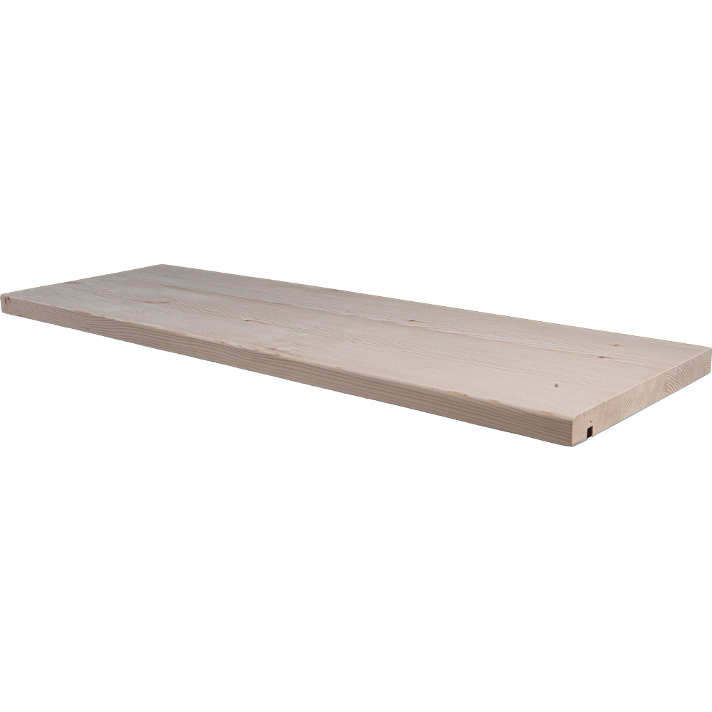 Treapta brad, cu canal contratreapta 1200 x 280 x 28 mm, natur