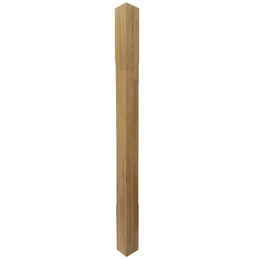 Balustru cap frezat, stejar, 1200 x 70 x 70 mm, natur
