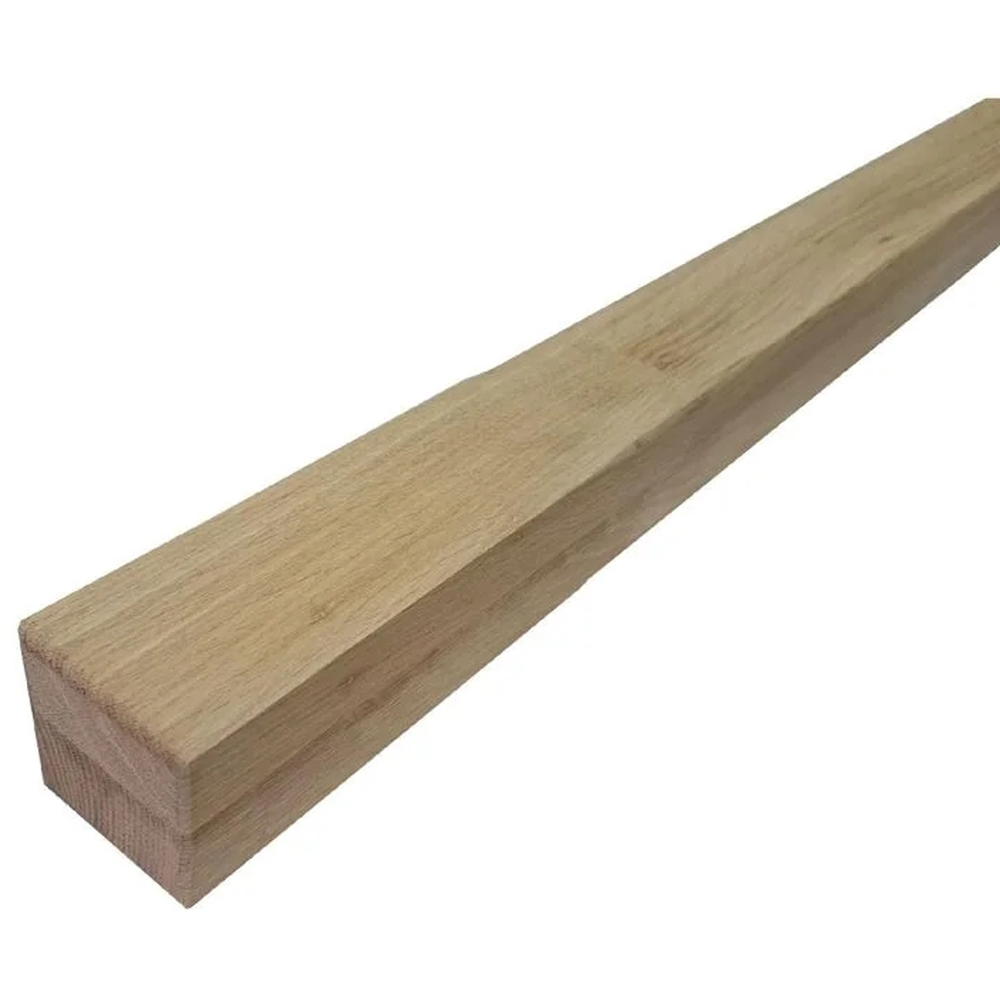 Balustru cap frezat, stejar, 1200 x 70 x 70 mm, natur