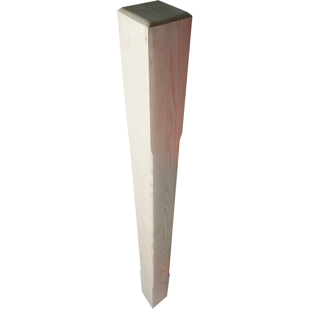 Balustru cap frezat, brad, 1030 x 70 x 70 mm, natur