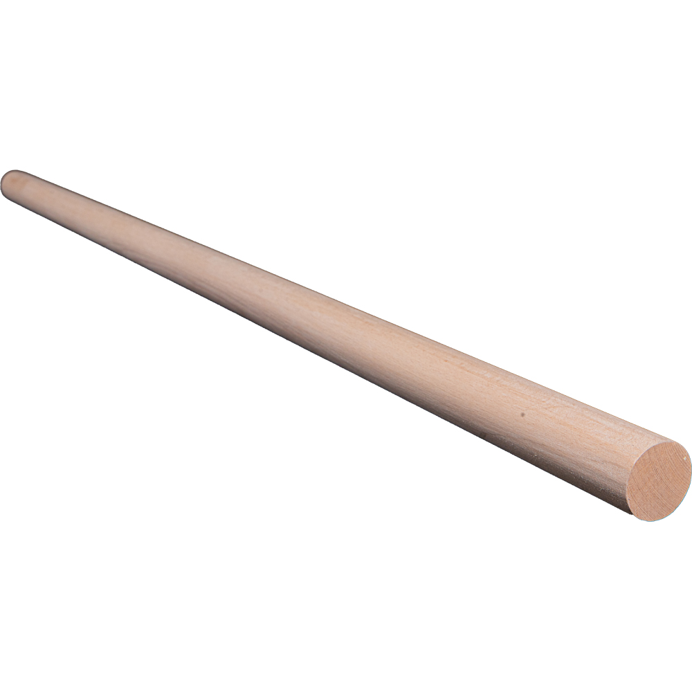 Mana curenta rotunda, fag, 1500 x 50 x 50 mm, natur