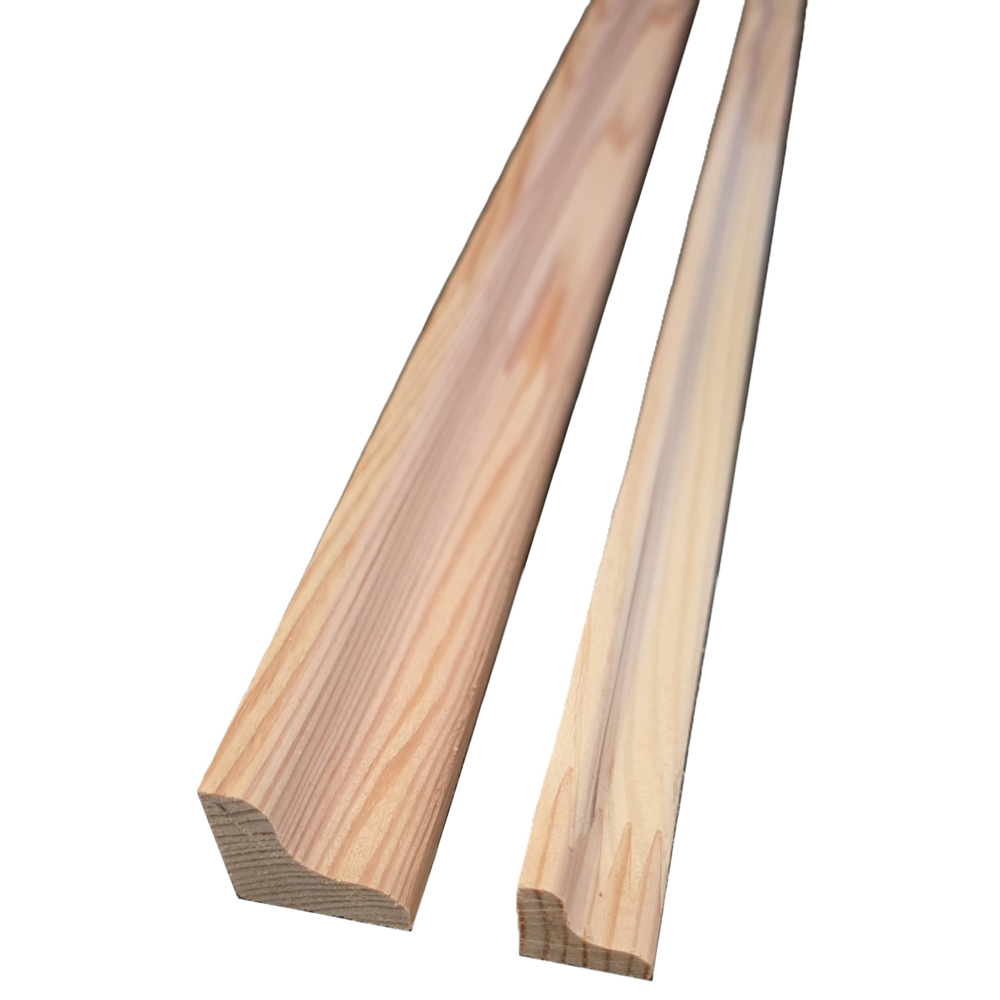 Coltar interior PRO MOBILA Concav, lemn rasinoase, 2.4 m, 18 x 18 mm, natur