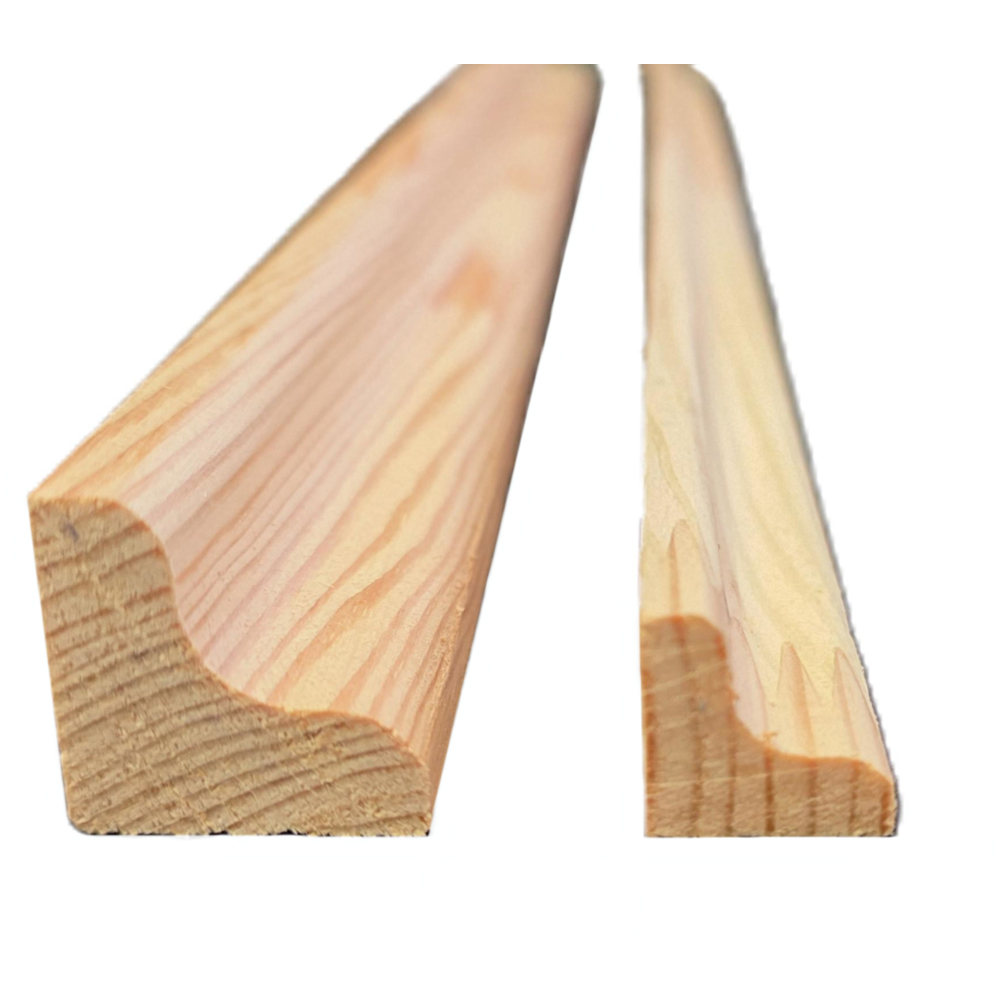 Coltar interior PRO MOBILA Concav, lemn rasinoase, 2.4 m, 18 x 18 mm, natur