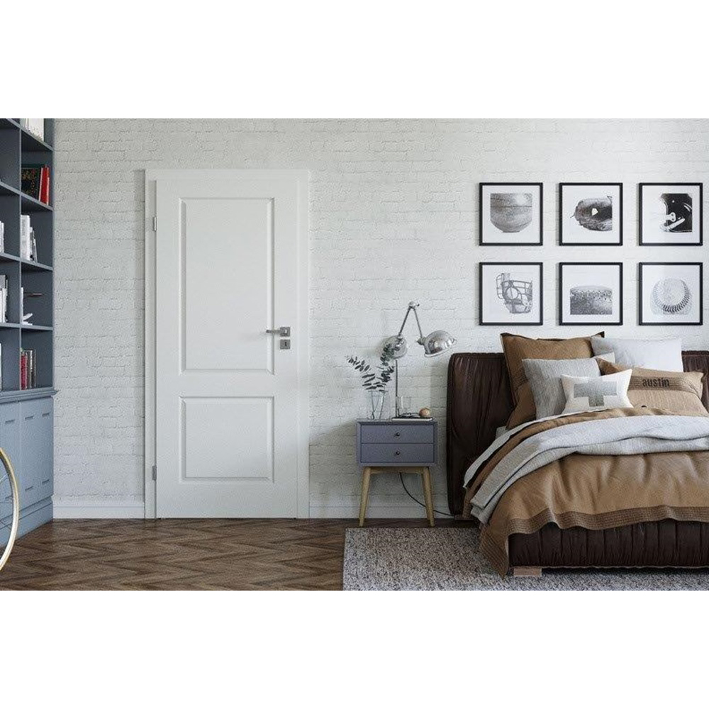 Usa interior Royal A, fara geam, dreapta, HDF, 60 x 203 cm, alb