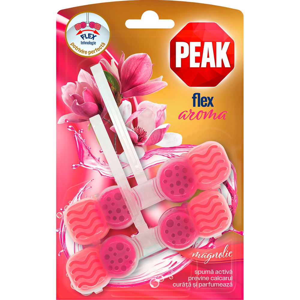 Odorizant toaleta PEAK Flex Magnolie, 2 x 48g