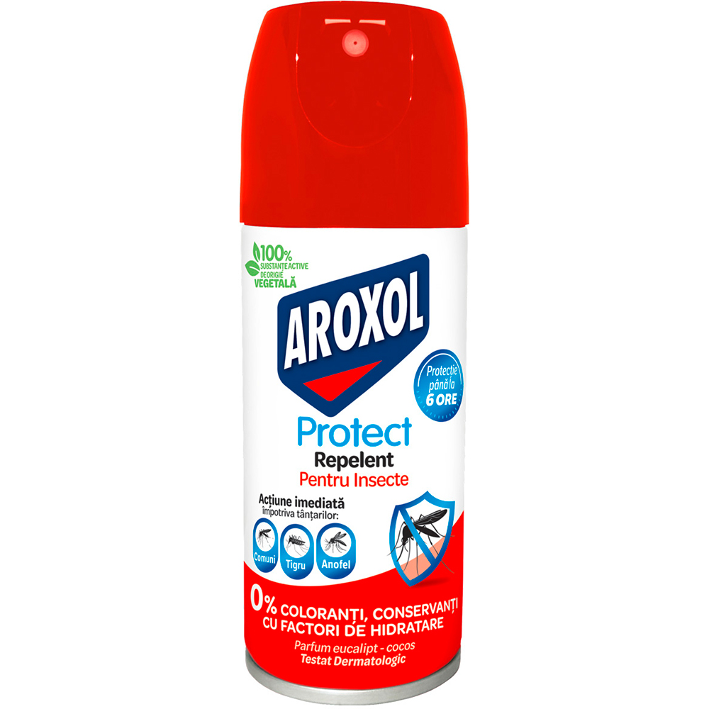 Spray repelent pentru insecte AROXOL Protect, 100 ml