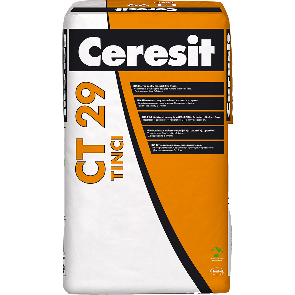 Mortar pentru tencuieli fine CERESIT TINCI CT29, 25 kg