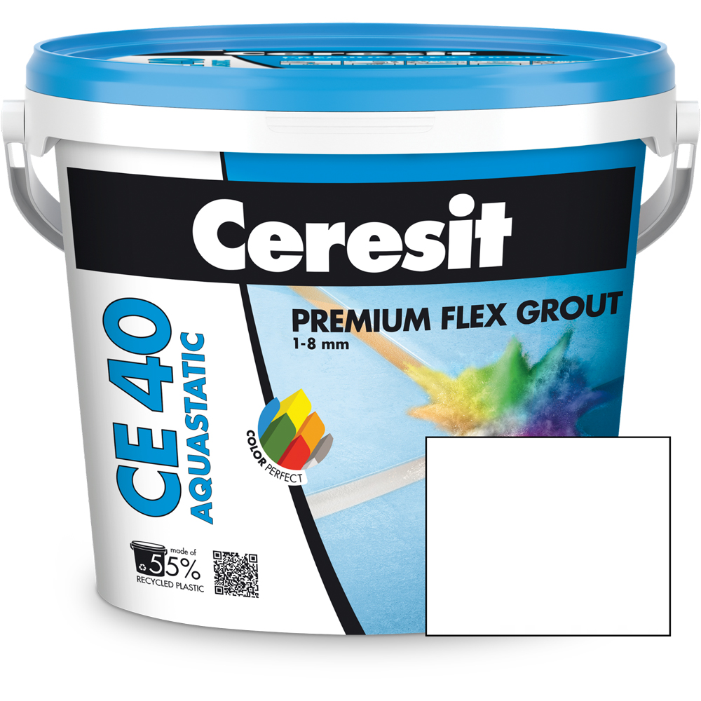 Chit de rosturi gresie si faianta CERESIT CE40, Alb, interior/exterior, 5 kg