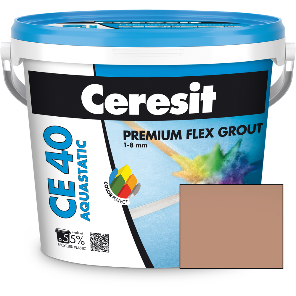 Chit de rosturi gresie si faianta CERESIT CE40, Sienna, interior/exterior, 5 kg