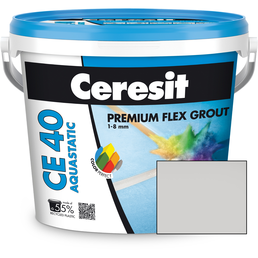 Chit de rosturi gresie si faianta CERESIT CE40, Silver, interior/exterior, 5 kg
