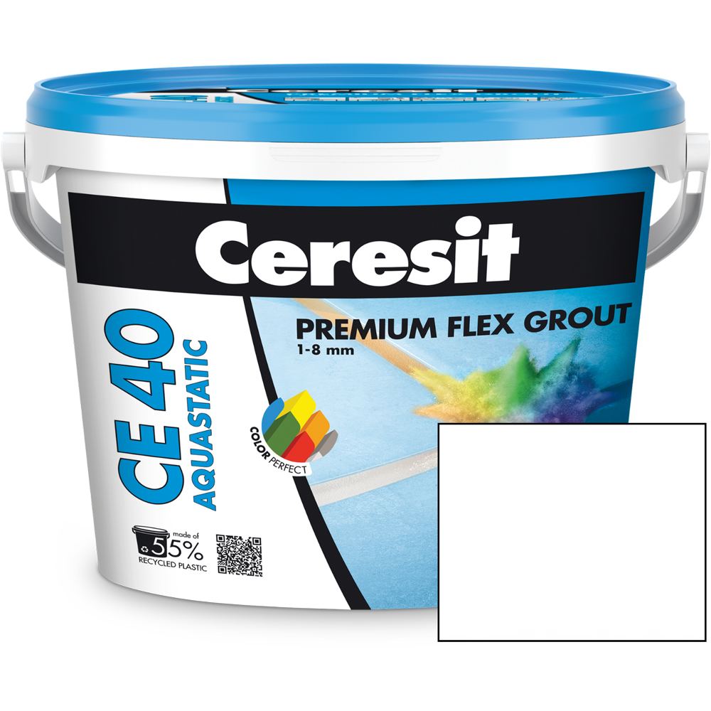 Chit de rosturi gresie si faianta CERESIT CE40, Alb, interior/exterior, 2 kg