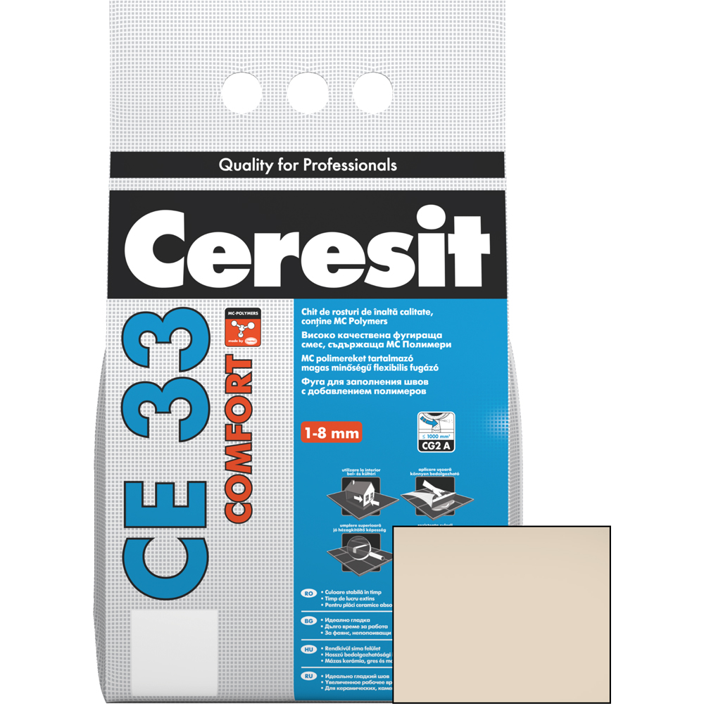 Chit de rosturi gresie si faianta CERESIT CE33, Jasmine, interior, 5 kg