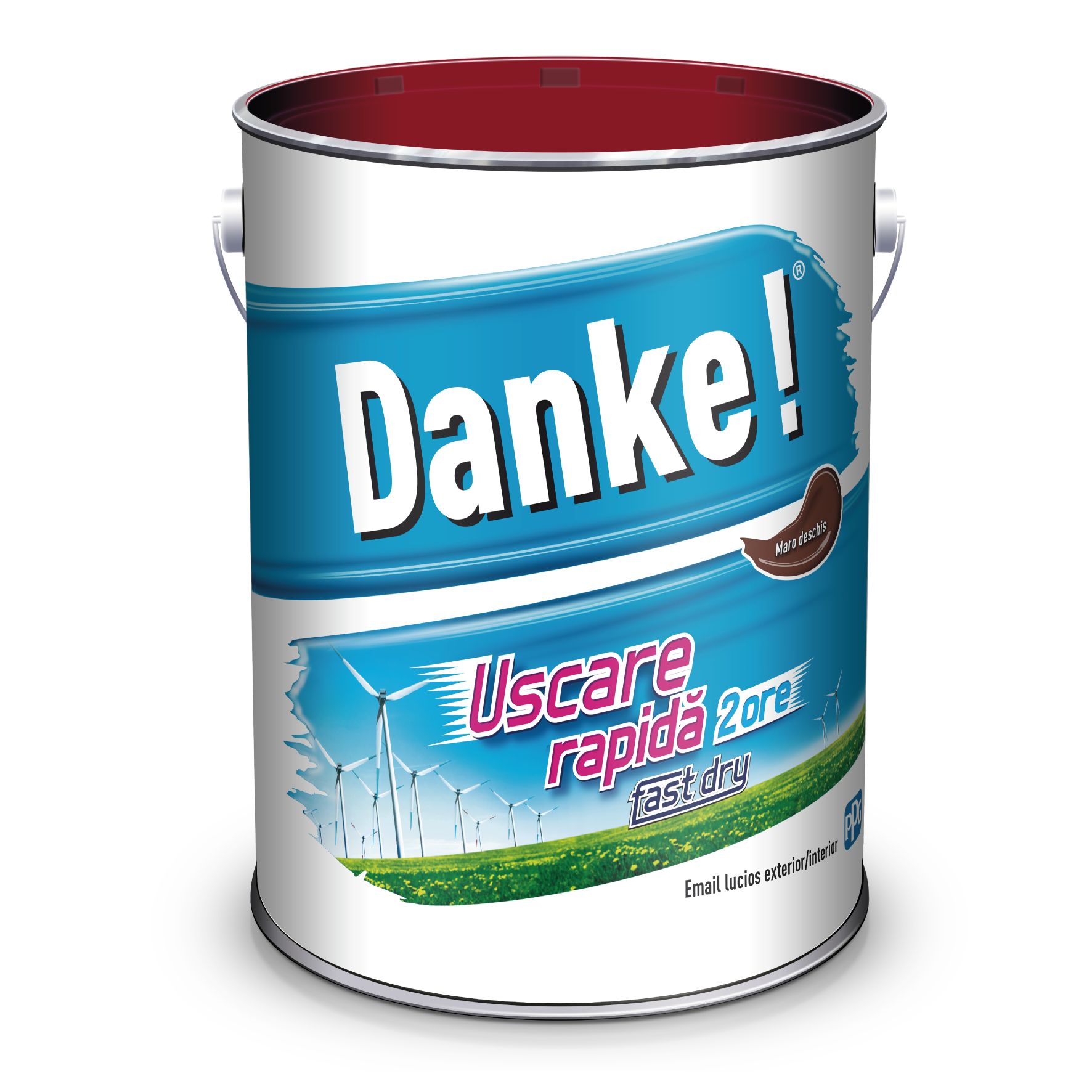 Email uscare rapida, exterior, culoare maro deschis, 4 L Danke