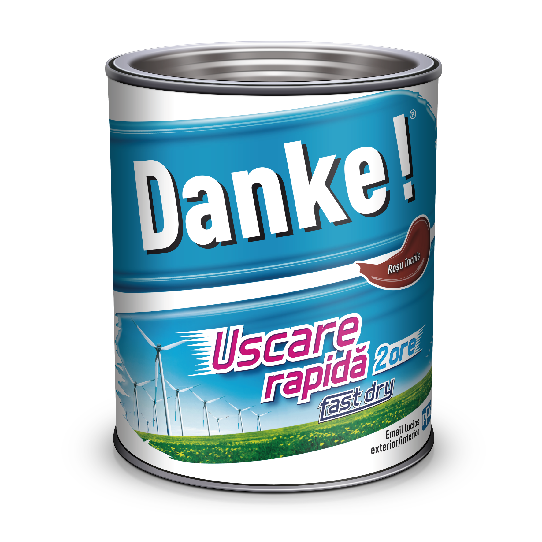 Email uscare rapida, exterior, culoare rosu inchis, 0.75 L  Danke