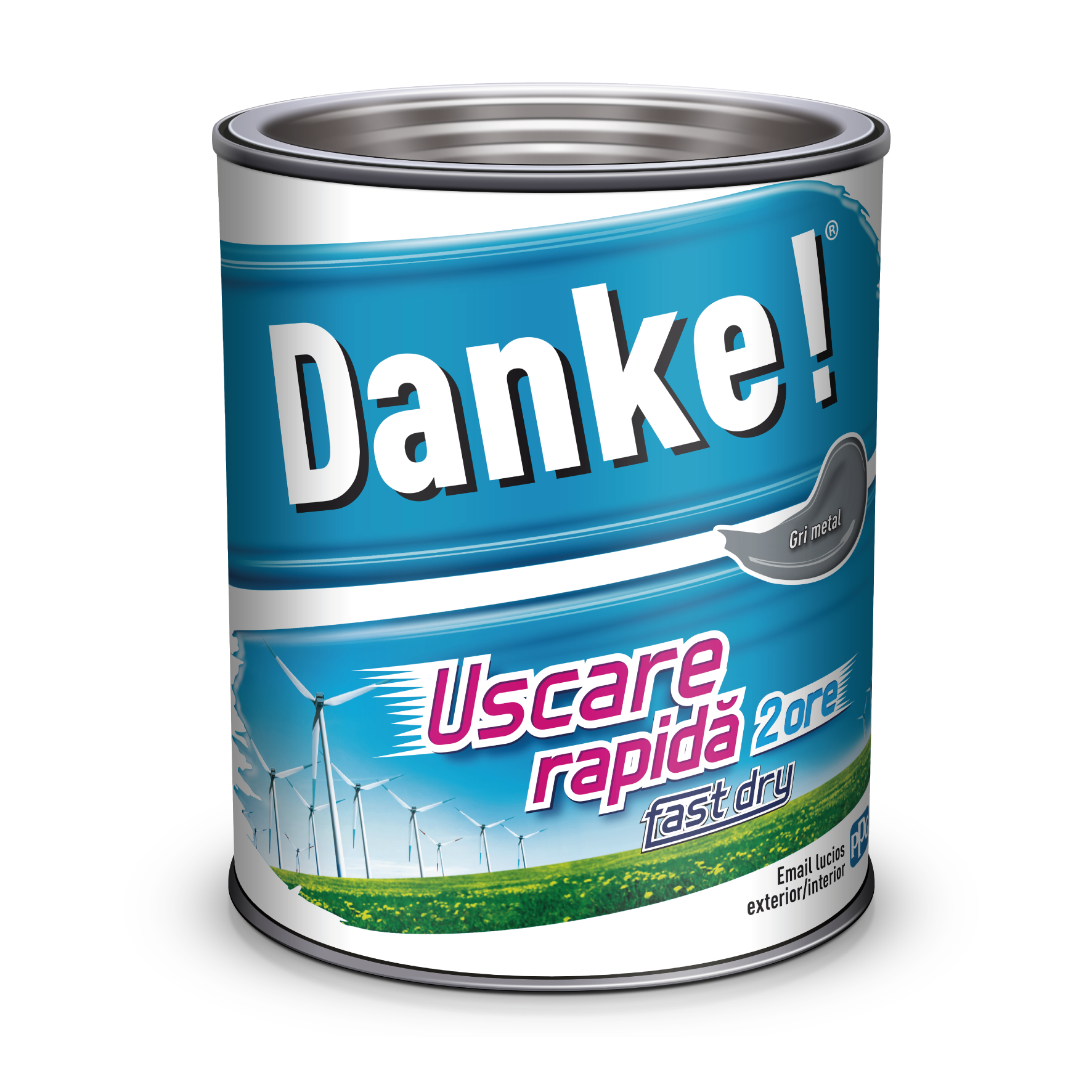 Email Danke, gri metal, 0.75L