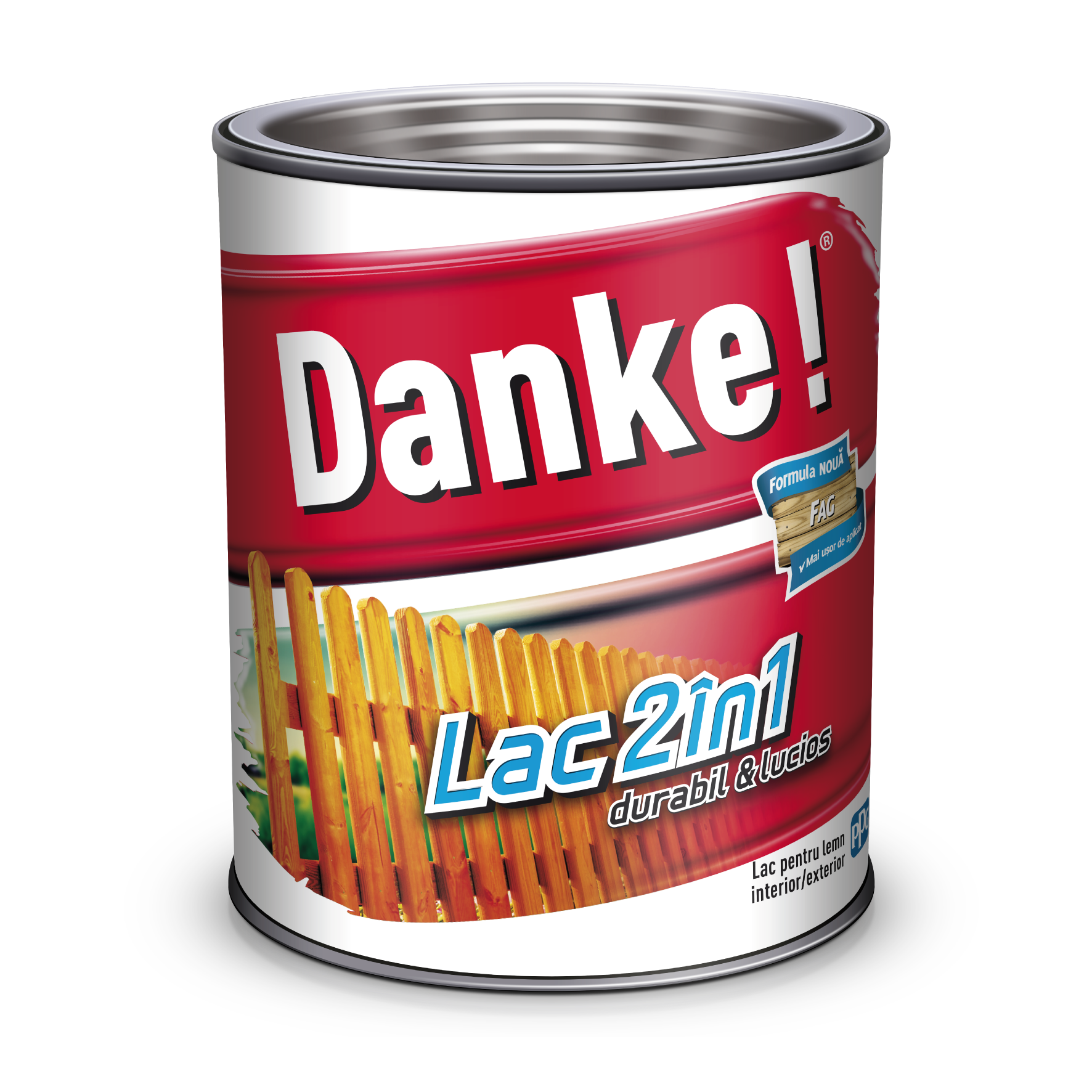 Lac pentru lemn 2 in 1, fag, 0.75 l  Danke