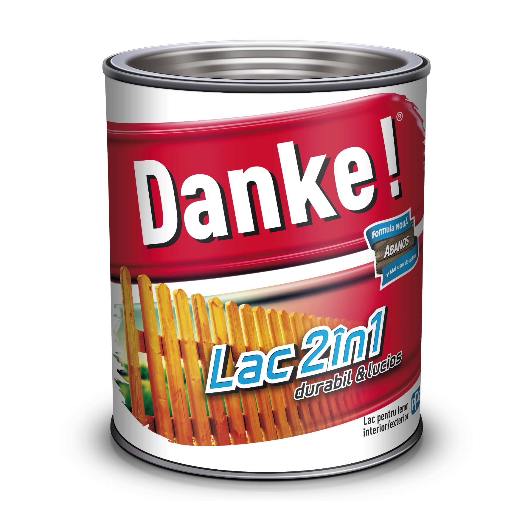 Lac pentru lemn 2 in 1, abanos, 0.75 l  Danke