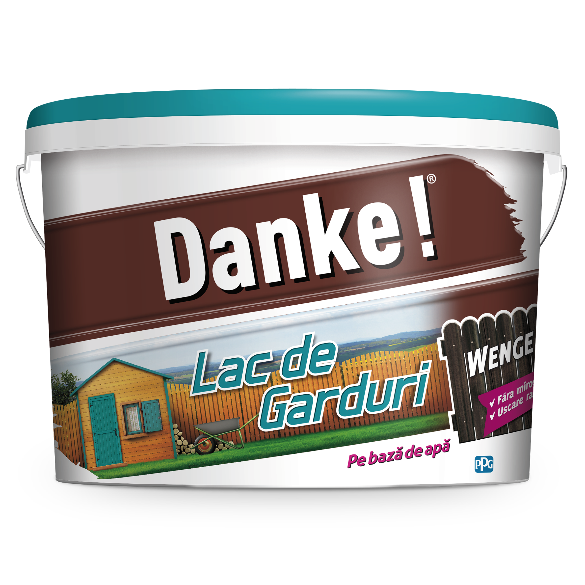 Lac pentru garduri, wenge, 4 L  Danke