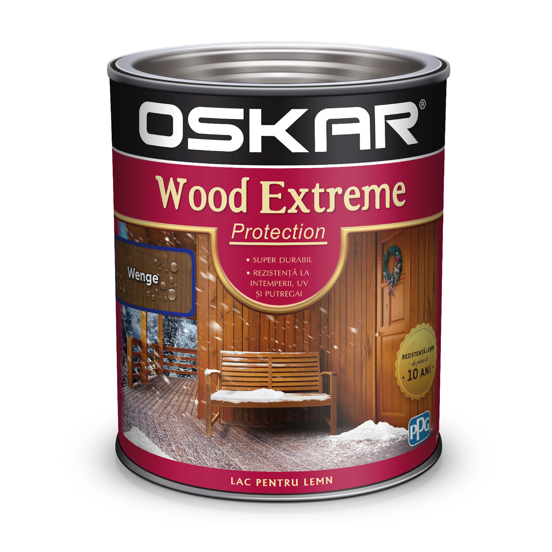 Lac pentru lemn, wenge, 0.75 l  Oskar Extreme