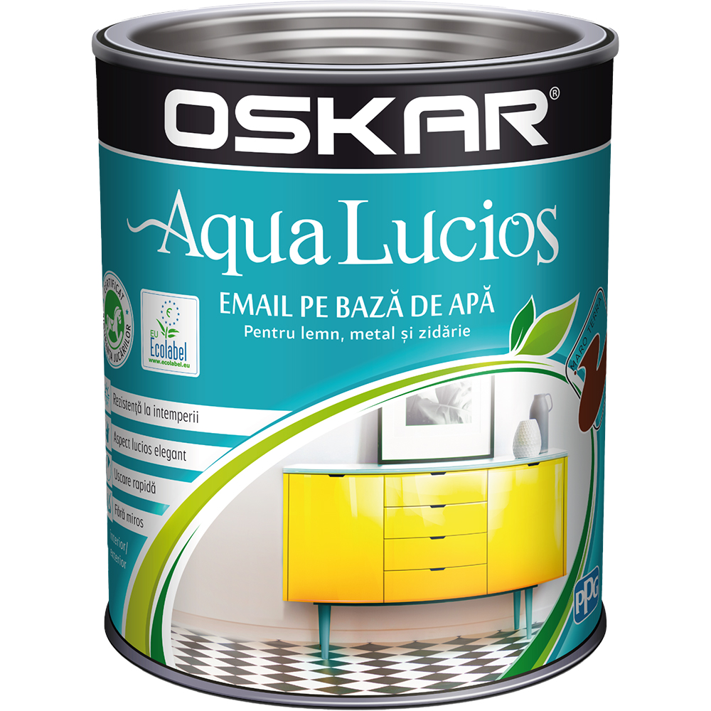 Email OSKAR Aqua Lucios, 0.6L, maro terra