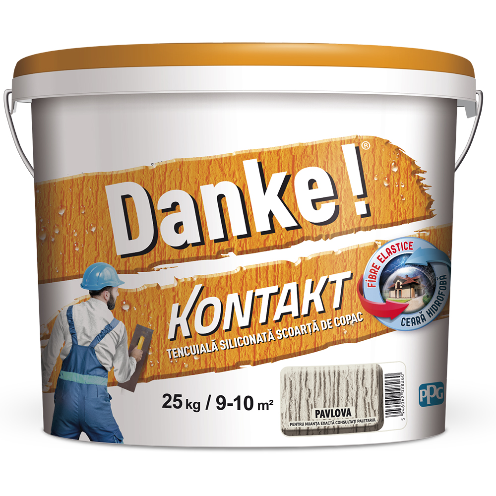 Tencuiala decorativa DANKE Kontakt Scoarta copac, pavlova, 25 kg