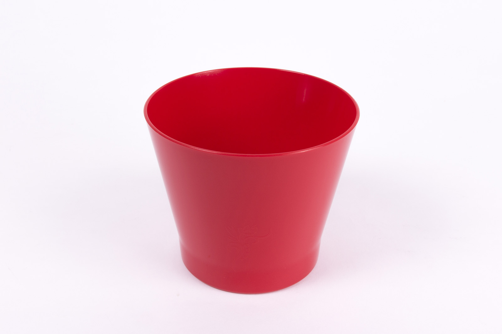 Ghiveci flori HARPLAST Zinnia, plastic, D 14.5 cm, rosu