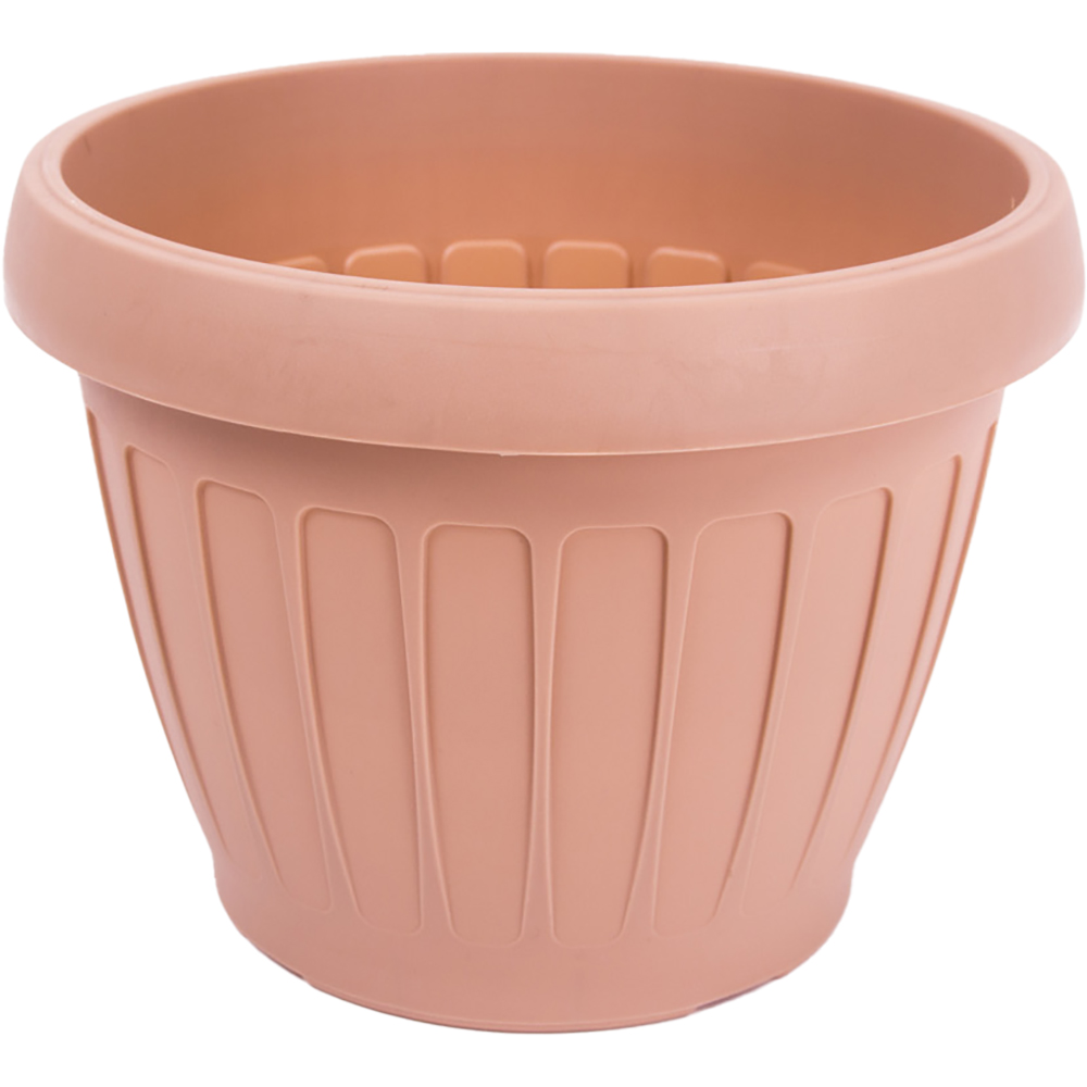 Ghiveci flori HARPLAST, D 18 cm, maro