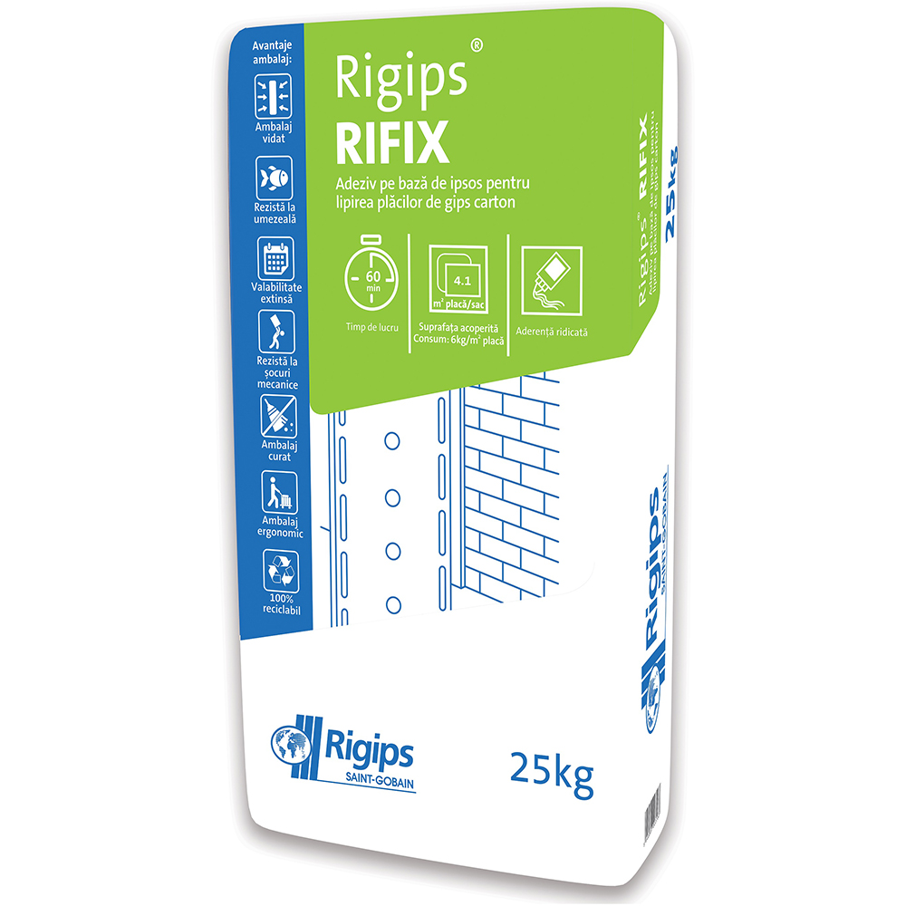 Adeziv placi gips-carton RIGIPS Rifix, 25 kg
