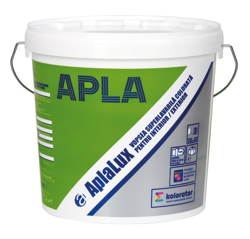 Vopsea superlavabila AplaLux, pastel, 2.25 L, Interior/Exterior