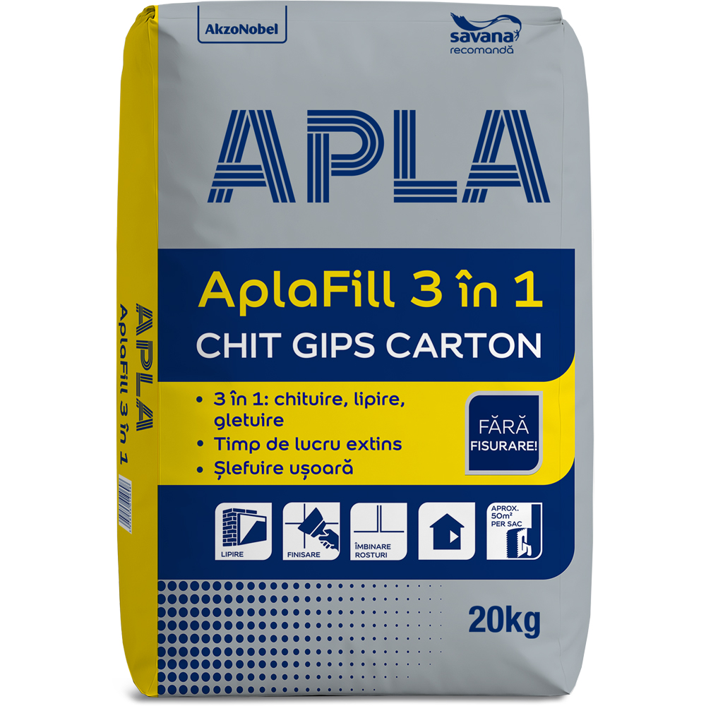 Chit gips carton APLA AplaFill 3 in 1, 20 kg