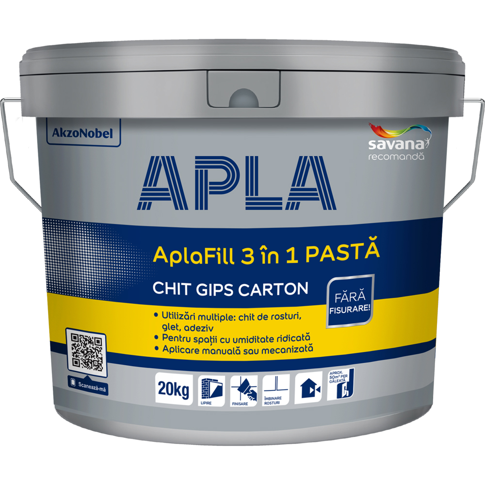 Chit gips carton APLA AplaFill 3 in 1 Pasta, 20 kg