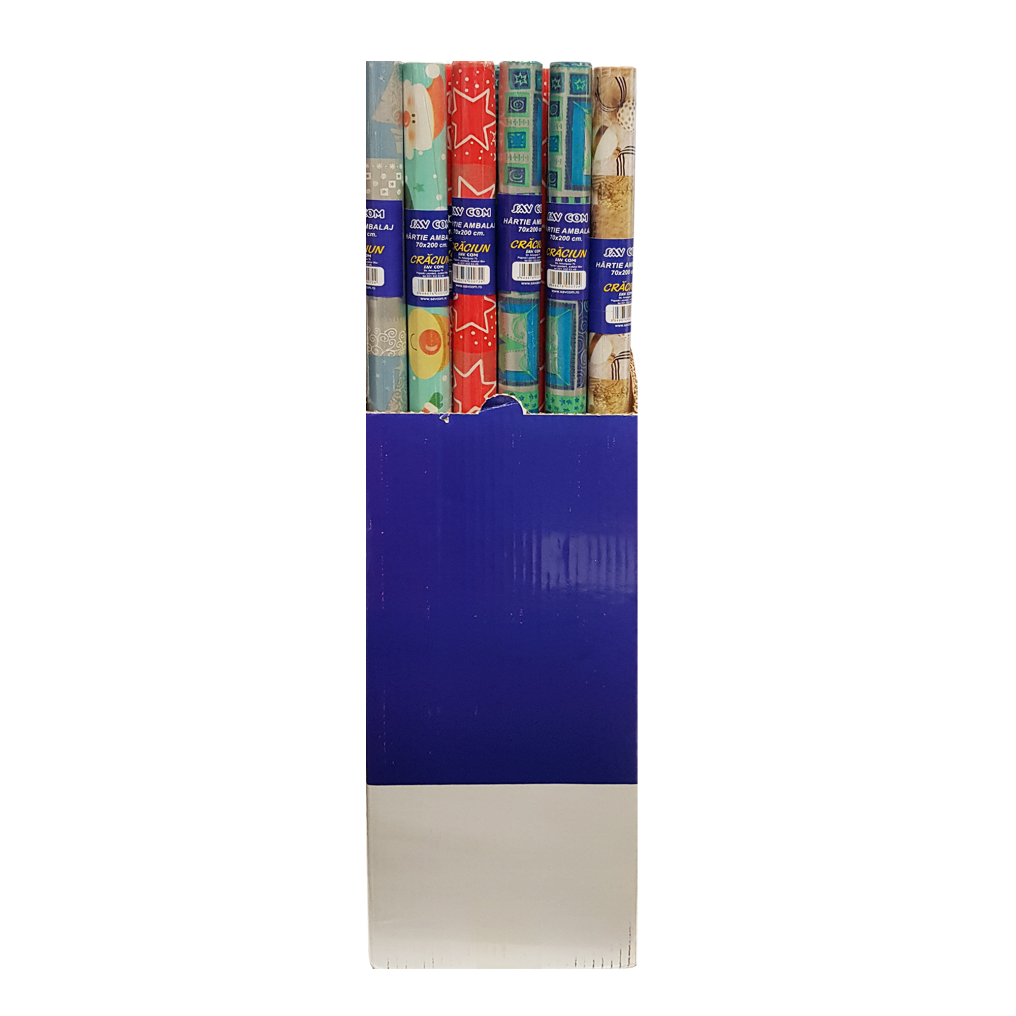 Hartie ambalaj cu tematica Craciun, 70 x 200 cm, multicolor, diverse modele