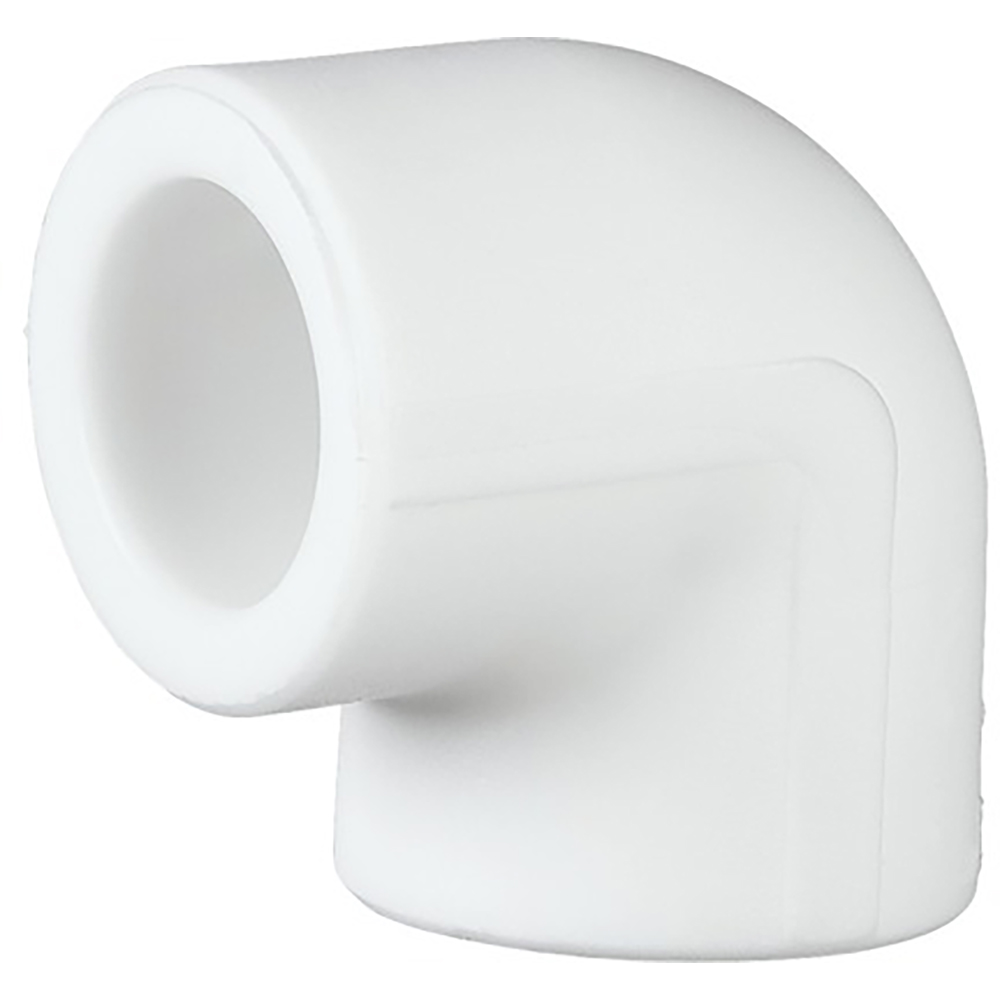Cot redus, 20-25 mm, unghi 90, interior-interior, plastic PPR, alb