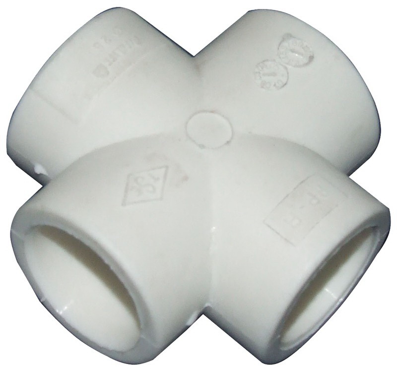 Teava cruce plastic PPR, alb, 32 mm