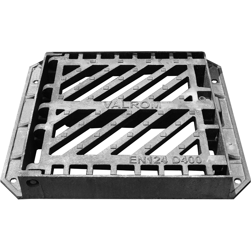 Gratar fonta pt camin geiger VALROM Kompactkit, D400, fonta, 522 x 585 mm