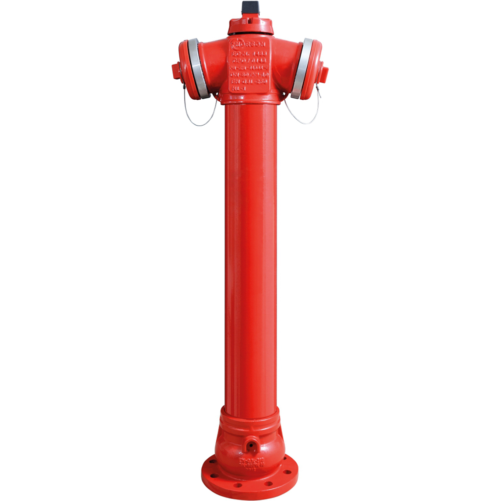 Hidrant suprafata VALROM ValWater, presiune 10/16bar, inaltime inghet 1250mm, rosu