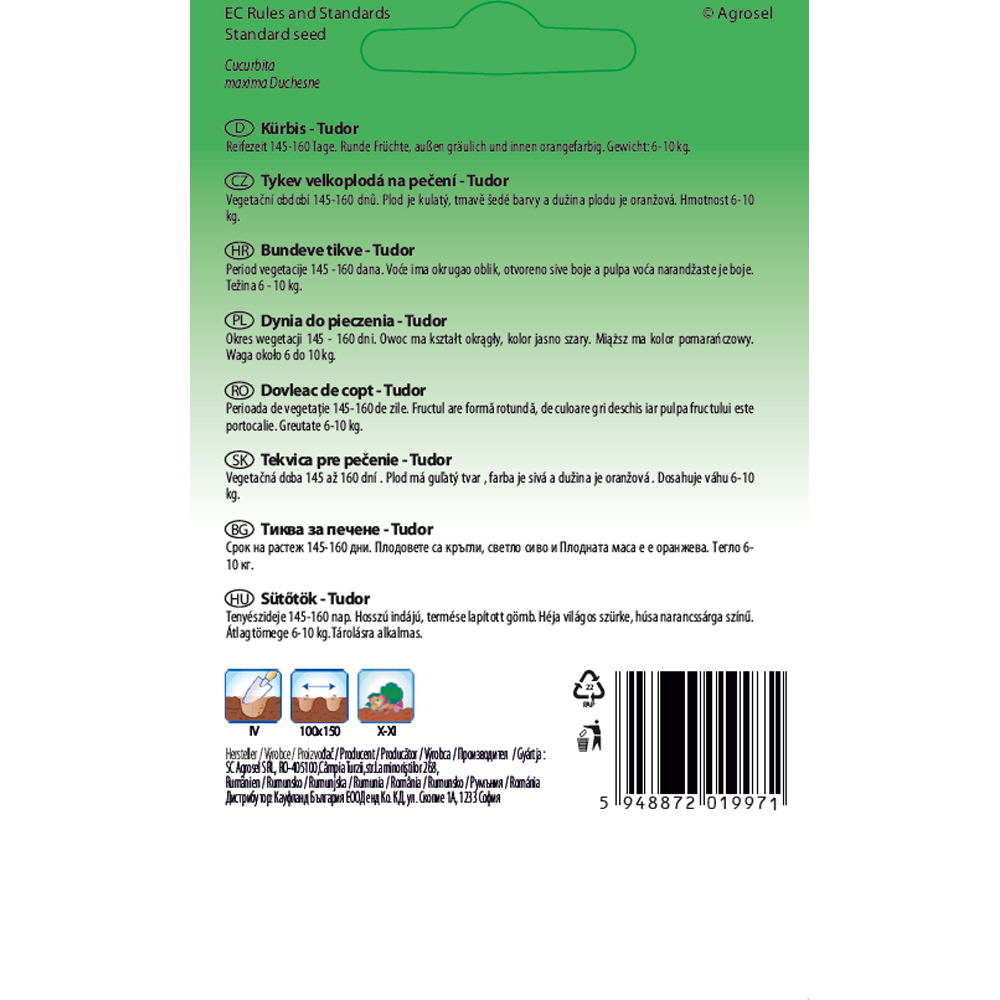 Dovleac de Copt Tudor SEMAS, 1 g