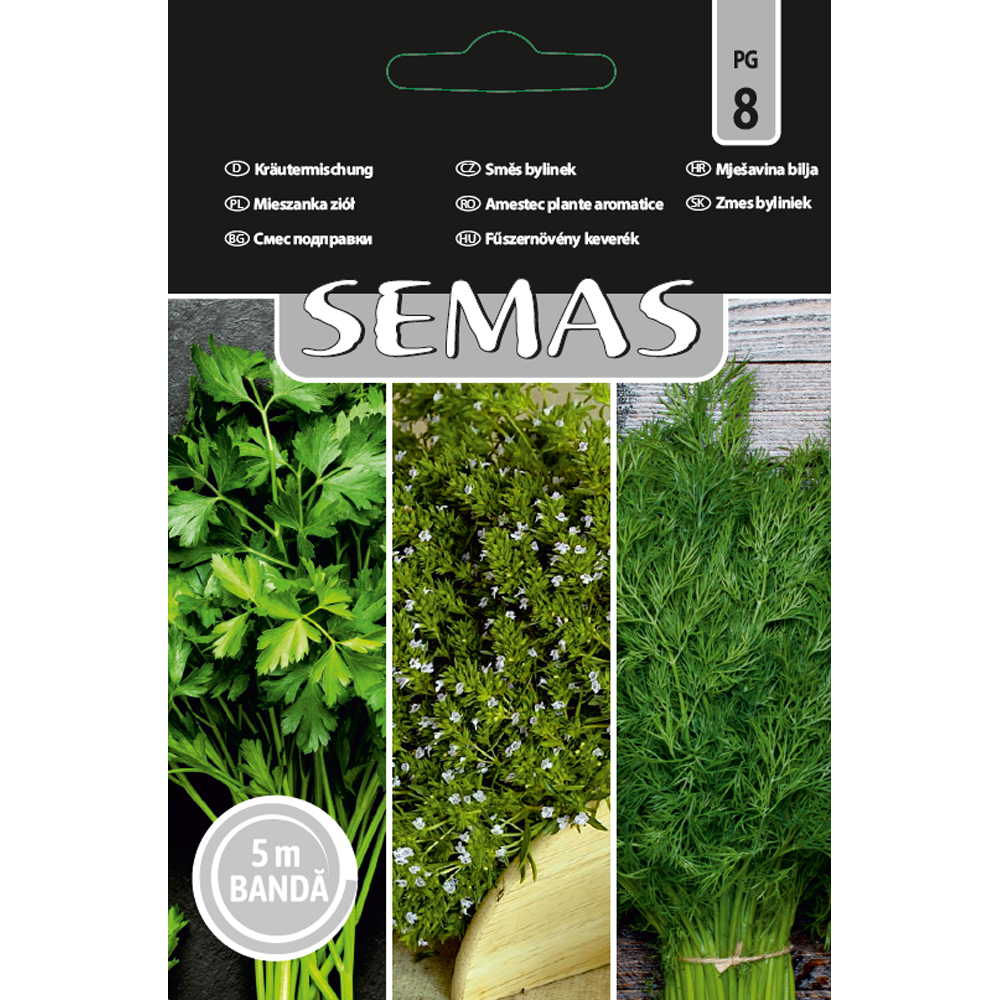 Ameste Plante Aromatice Gigante Cimbru Marar Agromar SEMAS, banda 