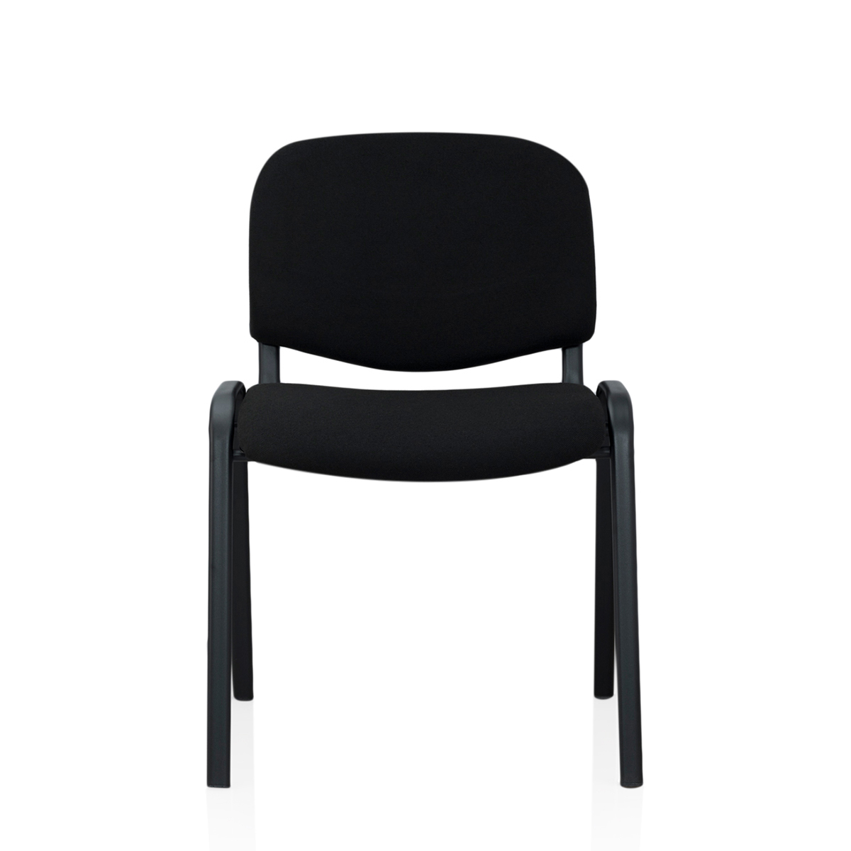 Scaun vizitator, negru, metal, 123 x 47 x 45 cm Tomas