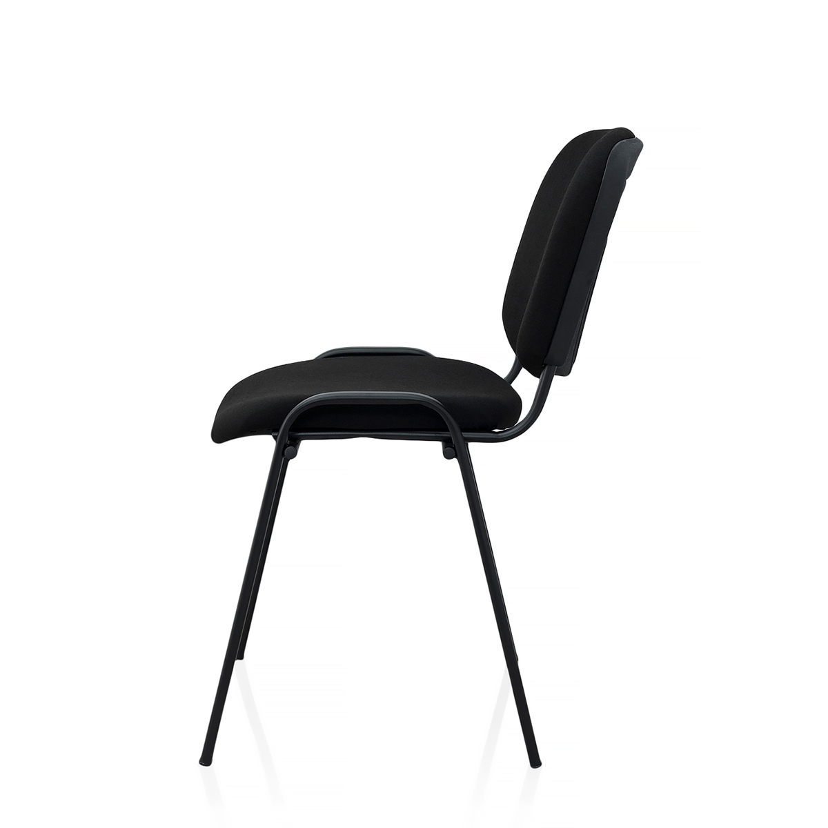 Scaun vizitator, negru, metal, 123 x 47 x 45 cm Tomas