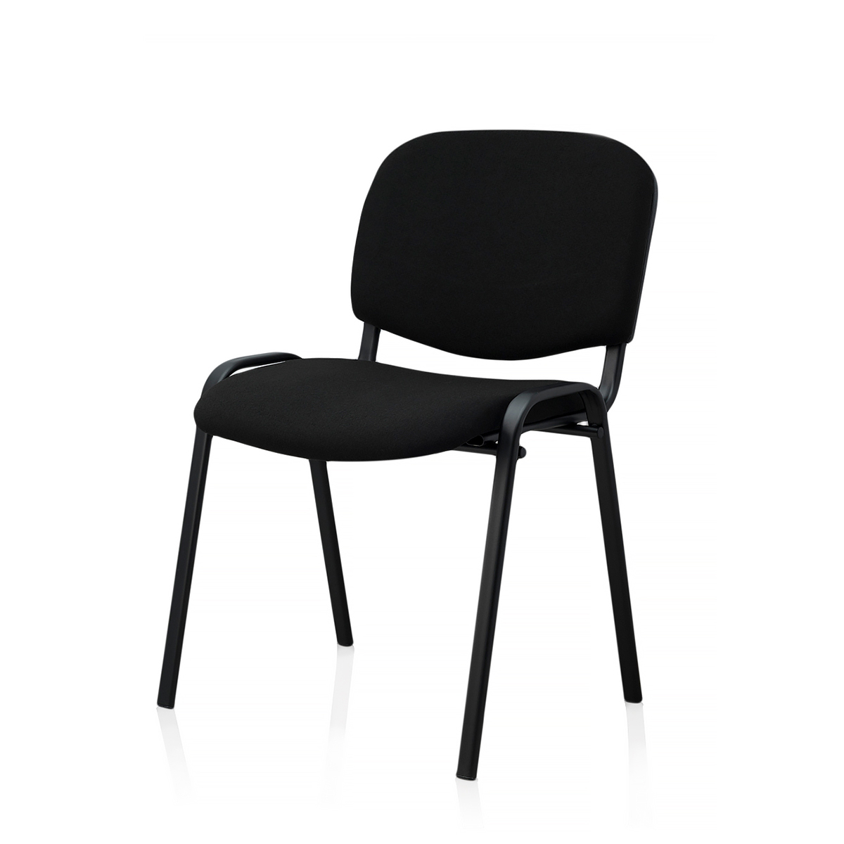 Scaun vizitator, negru, metal, 123 x 47 x 45 cm Tomas