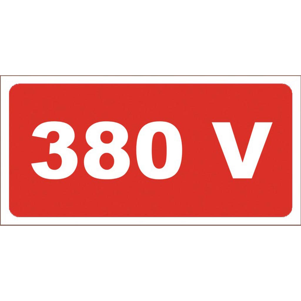 Placuta 'semne avertizare 380 v'