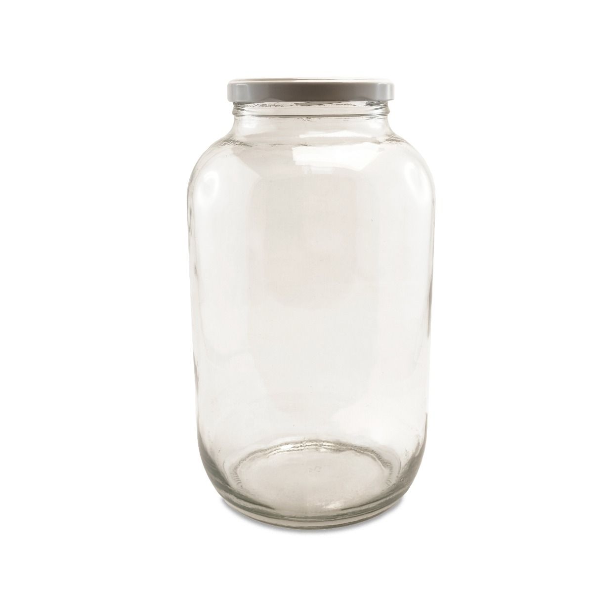 Borcan cu capac, sticla, 4.25l, transparent